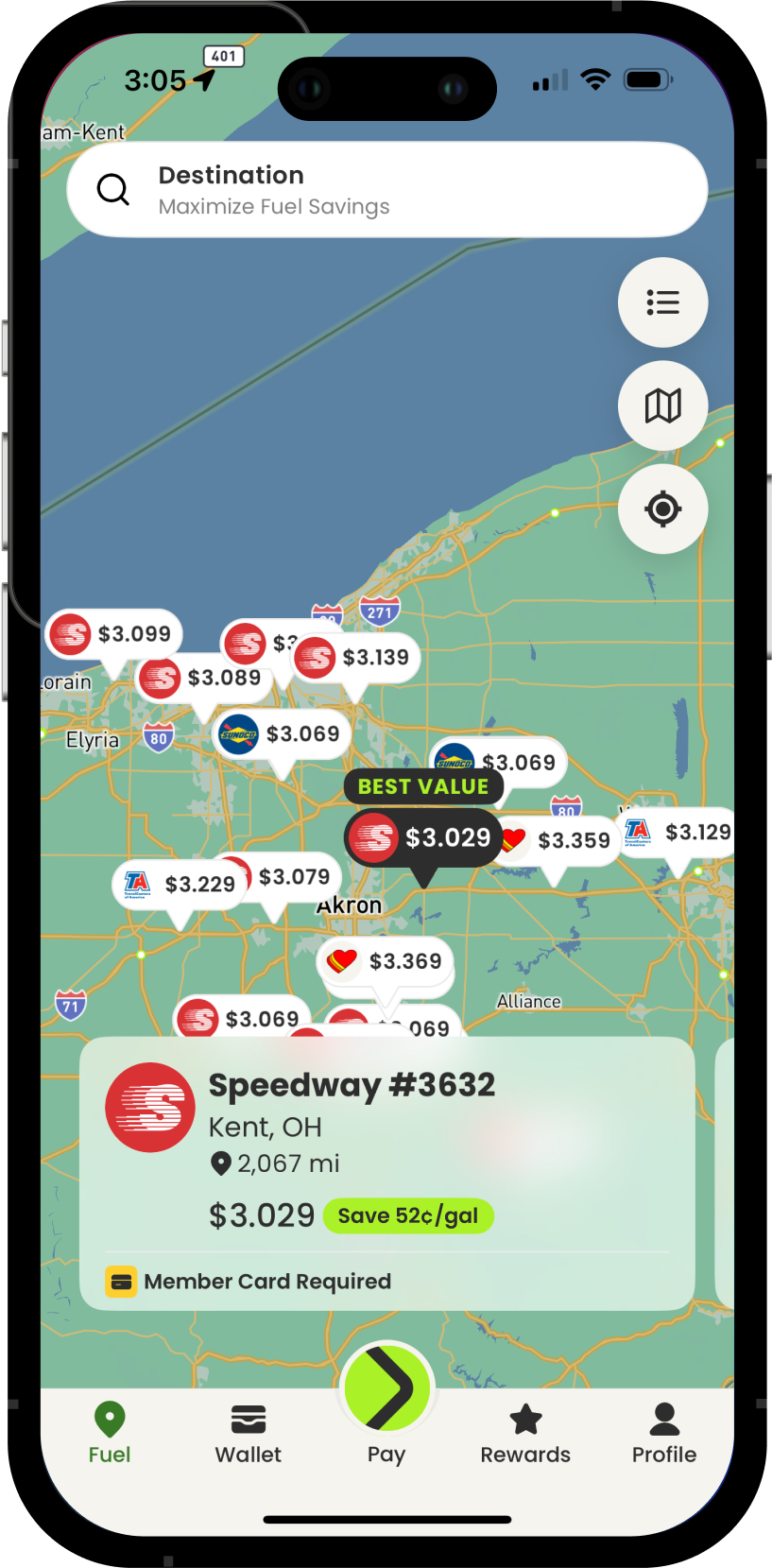Fuel Map