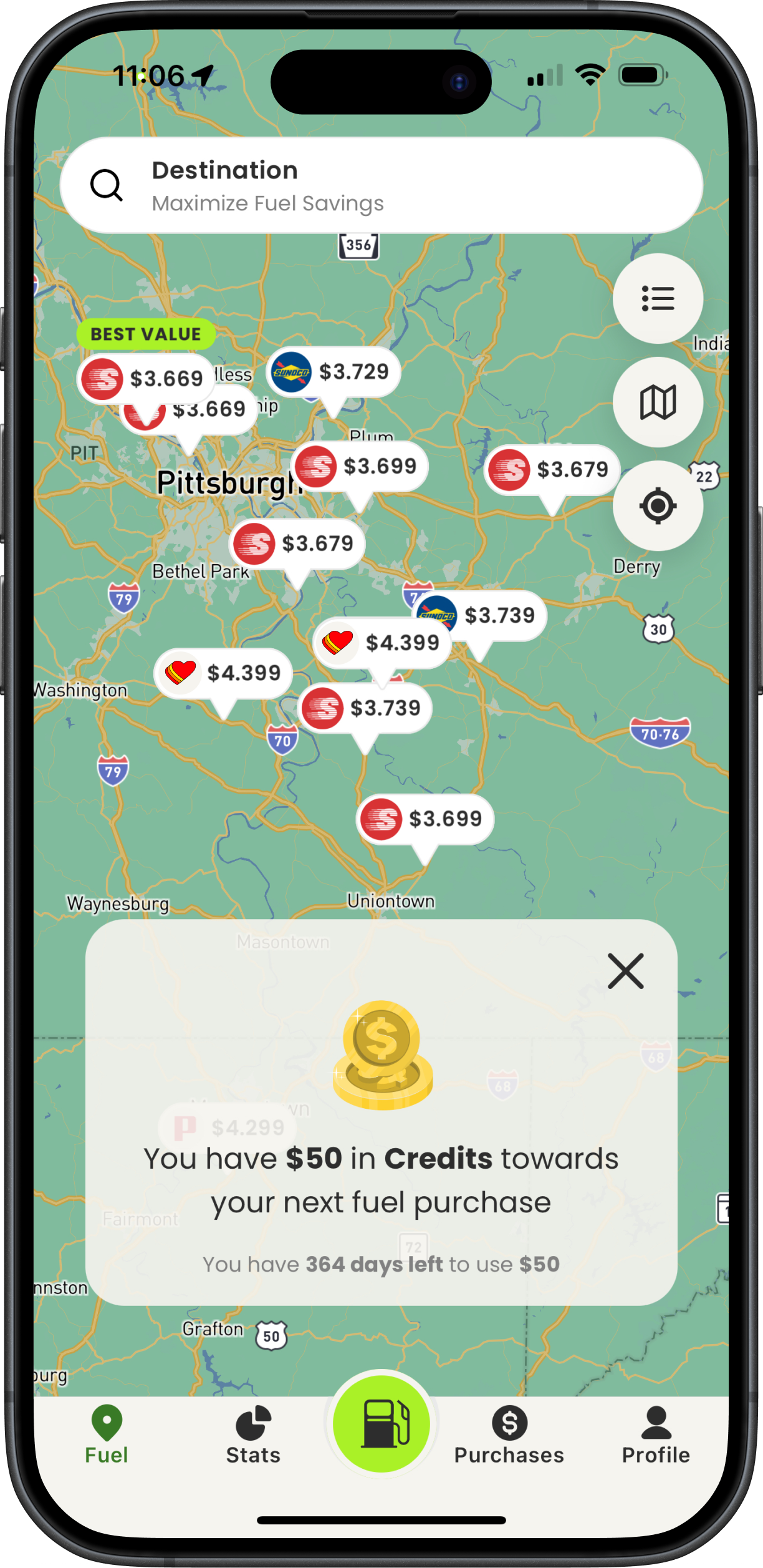 Wallet widget
